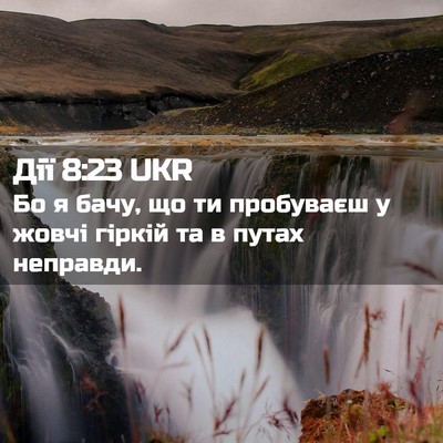 Picture 02 - Дії 8:23 UKR - Бо я бачу, що ти пробуваєш у - Bible Verse Picture