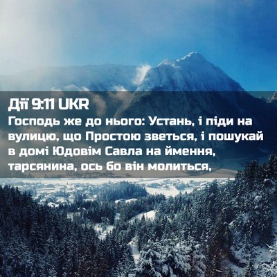 Picture 02 - Дії 9:11 UKR - Господь же до нього: - Bible Verse Picture