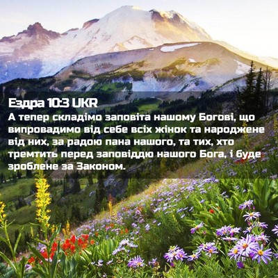 Picture 02 - Ездра 10:3 UKR - А тепер складімо заповіта - Bible Verse Picture