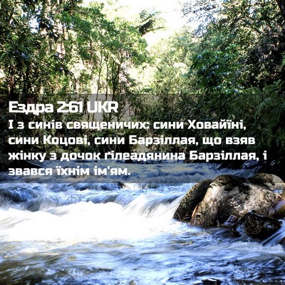 Picture 02 - Ездра 2:61 UKR - І з синів священичих: сини - Bible Verse Picture