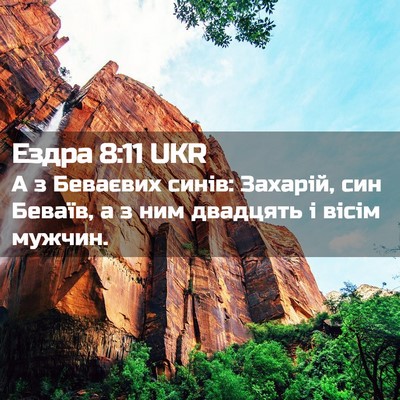 Picture 02 - Ездра 8:11 UKR - А з Беваєвих синів: - Bible Verse Picture