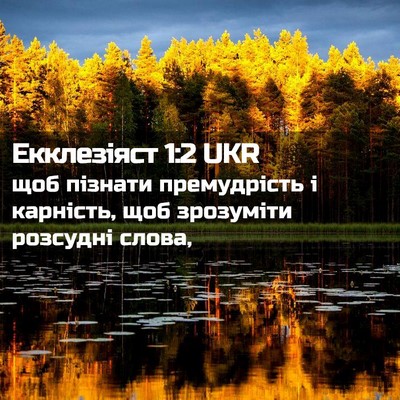 Picture 02 - Екклезіяст 1:2 UKR - щоб пізнати премудрість і - Bible Verse Picture