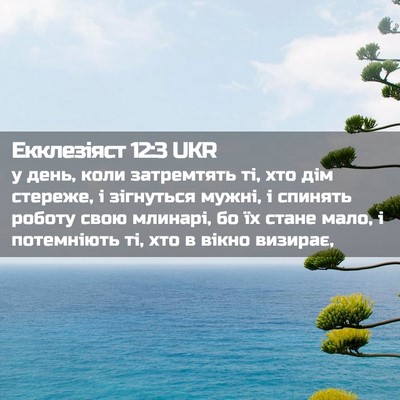 Picture 02 - Екклезіяст 12:3 UKR - у день, коли затремтять ті, - Bible Verse Picture