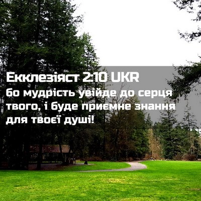 Picture 02 - Екклезіяст 2:10 UKR - бо мудрість увійде до - Bible Verse Picture