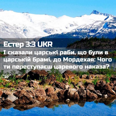 Picture 02 - Естер 3:3 UKR - І сказали царські раби, що - Bible Verse Picture