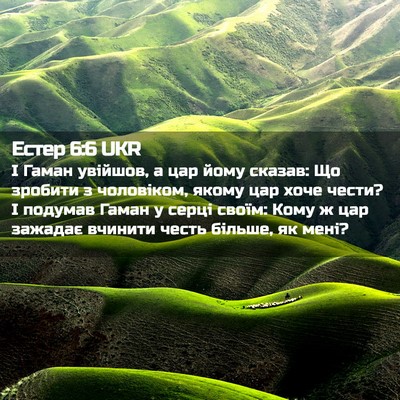 Picture 02 - Естер 6:6 UKR - І Гаман увійшов, а цар йому - Bible Verse Picture