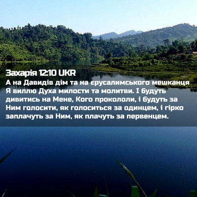 Picture 02 - Захарія 12:10 UKR - А на Давидів дім та на - Bible Verse Picture