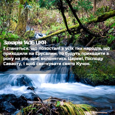 Picture 02 - Захарія 14:16 UKR - І станеться, що позосталі з - Bible Verse Picture
