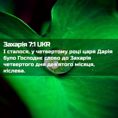 Picture 02 - Захарія 7:1 UKR - І сталося, у четвертому - Bible Verse Picture