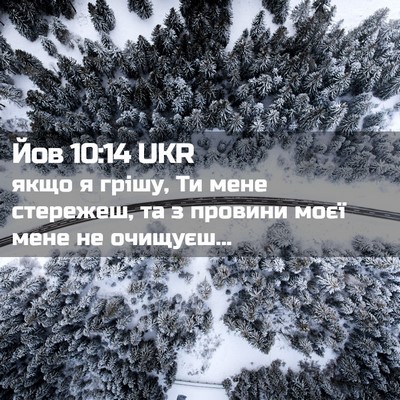 Picture 02 - Йов 10:14 UKR - якщо я грішу, Ти мене - Bible Verse Picture