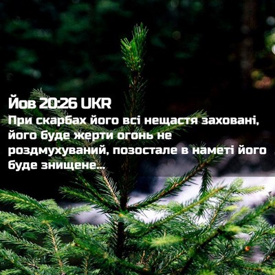 Picture 02 - Йов 20:26 UKR - При скарбах його всі - Bible Verse Picture