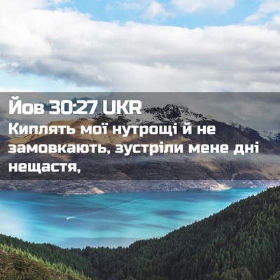 Picture 02 - Йов 30:27 UKR - Киплять мої нутрощі й не - Bible Verse Picture