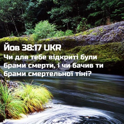 Picture 02 - Йов 38:17 UKR - Чи для тебе відкриті були - Bible Verse Picture