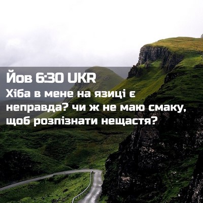 Picture 02 - Йов 6:30 UKR - Хіба в мене на язиці є - Bible Verse Picture