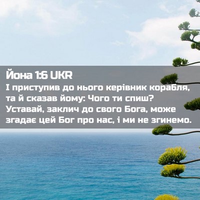 Picture 02 - Йона 1:6 UKR - І приступив до нього - Bible Verse Picture