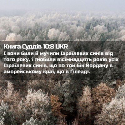 Picture 02 - Книга Суддів 10:8 UKR - І вони били й мучили - Bible Verse Picture