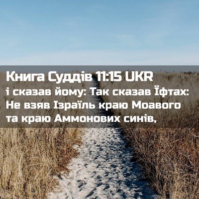 Picture 02 - Книга Суддів 11:15 UKR - і сказав йому: Так сказав - Bible Verse Picture