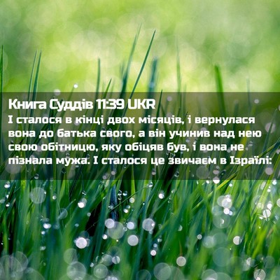 Picture 02 - Книга Суддів 11:39 UKR - І сталося в кінці двох - Bible Verse Picture