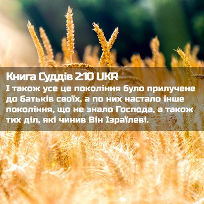 Picture 02 - Книга Суддів 2:10 UKR - І також усе це покоління - Bible Verse Picture