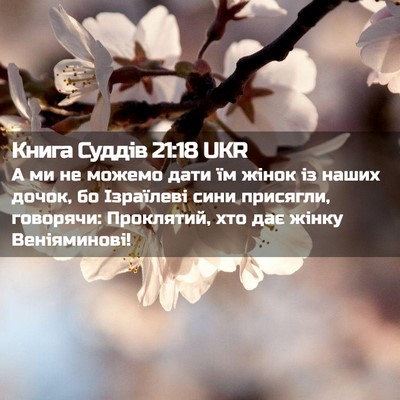 Picture 02 - Книга Суддів 21:18 UKR - А ми не можемо дати їм - Bible Verse Picture
