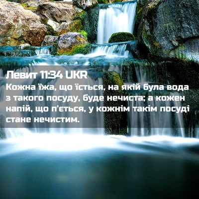 Picture 02 - Левит 11:34 UKR - Кожна їжа, що їсться, на - Bible Verse Picture