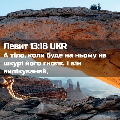 Picture 02 - Левит 13:18 UKR - А тіло, коли буде на ньому - Bible Verse Picture