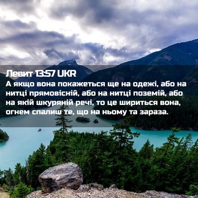 Picture 02 - Левит 13:57 UKR - А якщо вона покажеться ще - Bible Verse Picture