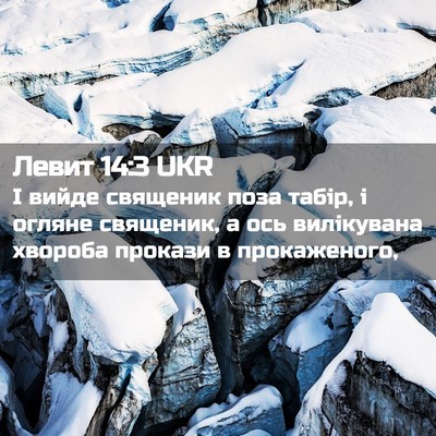 Picture 02 - Левит 14:3 UKR - І вийде священик поза - Bible Verse Picture