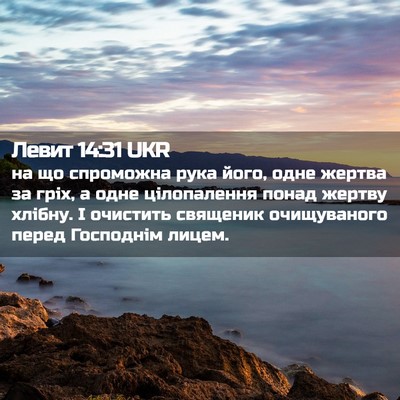 Picture 02 - Левит 14:31 UKR - на що спроможна рука його, - Bible Verse Picture