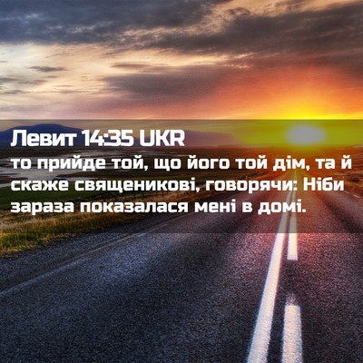 Picture 02 - Левит 14:35 UKR - то прийде той, що його той - Bible Verse Picture