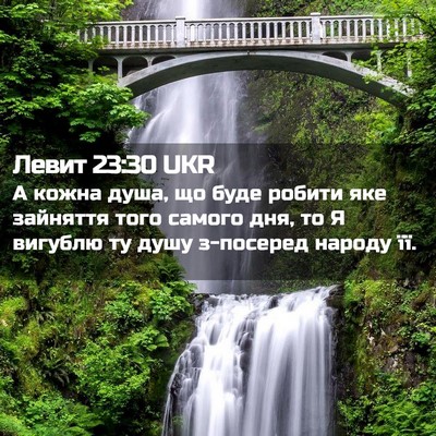 Picture 02 - Левит 23:30 UKR - А кожна душа, що буде - Bible Verse Picture