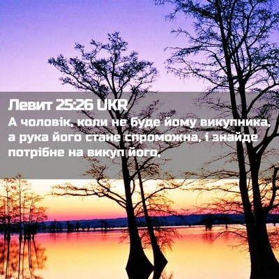 Picture 02 - Левит 25:26 UKR - А чоловік, коли не буде - Bible Verse Picture