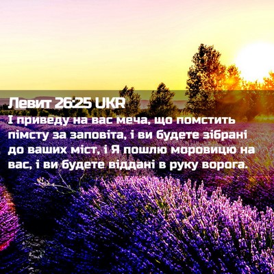 Picture 02 - Левит 26:25 UKR - І приведу на вас меча, що - Bible Verse Picture