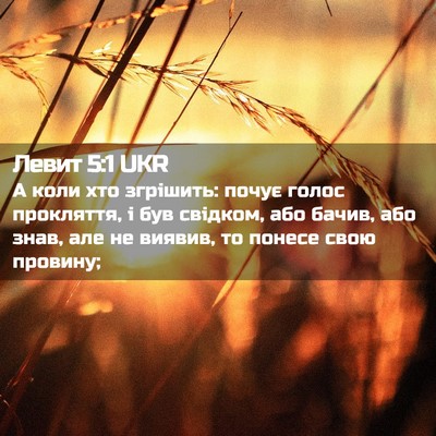 Picture 02 - Левит 5:1 UKR - А коли хто згрішить: почує - Bible Verse Picture