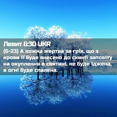 Picture 02 - Левит 6:30 UKR - (6-23) А кожна жертва за гріх, - Bible Verse Picture