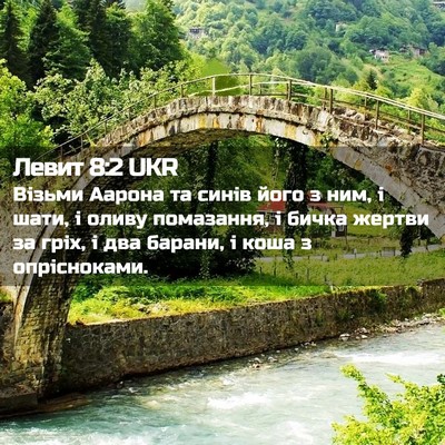 Picture 02 - Левит 8:2 UKR - Візьми Аарона та синів - Bible Verse Picture