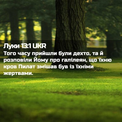 Picture 02 - Луки 13:1 UKR - Того часу прийшли були - Bible Verse Picture