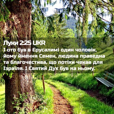Picture 02 - Луки 2:25 UKR - І ото був в Єрусалимі один - Bible Verse Picture
