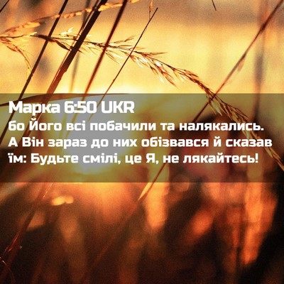 Picture 02 - Марка 6:50 UKR - бо Його всі побачили та - Bible Verse Picture