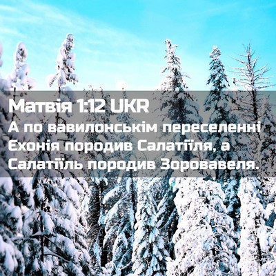 Picture 02 - Матвія 1:12 UKR - А по вавилонськім - Bible Verse Picture