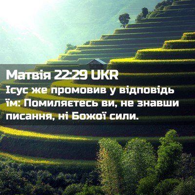 Picture 02 - Матвія 22:29 UKR - Ісус же промовив у - Bible Verse Picture