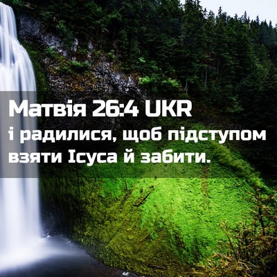 Picture 02 - Матвія 26:4 UKR - і радилися, щоб підступом - Bible Verse Picture