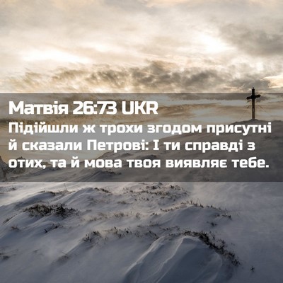 Picture 02 - Матвія 26:73 UKR - Підійшли ж трохи згодом - Bible Verse Picture