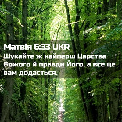Picture 02 - Матвія 6:33 UKR - Шукайте ж найперш Царства - Bible Verse Picture