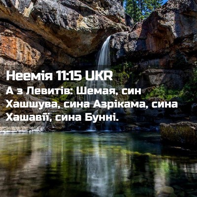 Picture 02 - Неемія 11:15 UKR - А з Левитів: Шемая, син - Bible Verse Picture