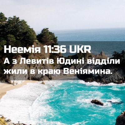 Picture 02 - Неемія 11:36 UKR - А з Левитів Юдині відділи - Bible Verse Picture