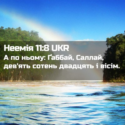 Picture 02 - Неемія 11:8 UKR - А по ньому: Ґаббай, Саллай, - Bible Verse Picture