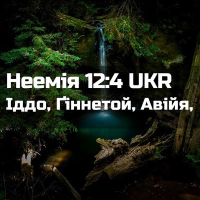 Picture 02 - Неемія 12:4 UKR - Іддо, Ґіннетой, - Bible Verse Picture
