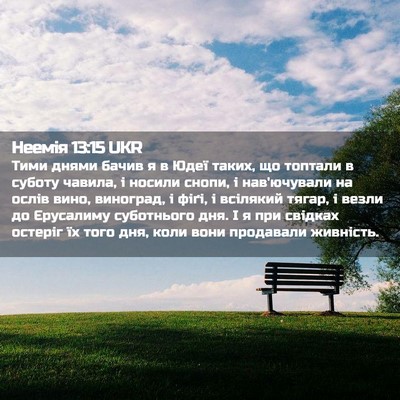 Picture 02 - Неемія 13:15 UKR - Тими днями бачив я в Юдеї - Bible Verse Picture