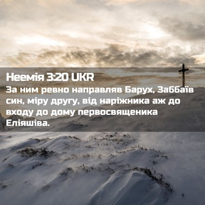 Picture 02 - Неемія 3:20 UKR - За ним ревно направляв - Bible Verse Picture